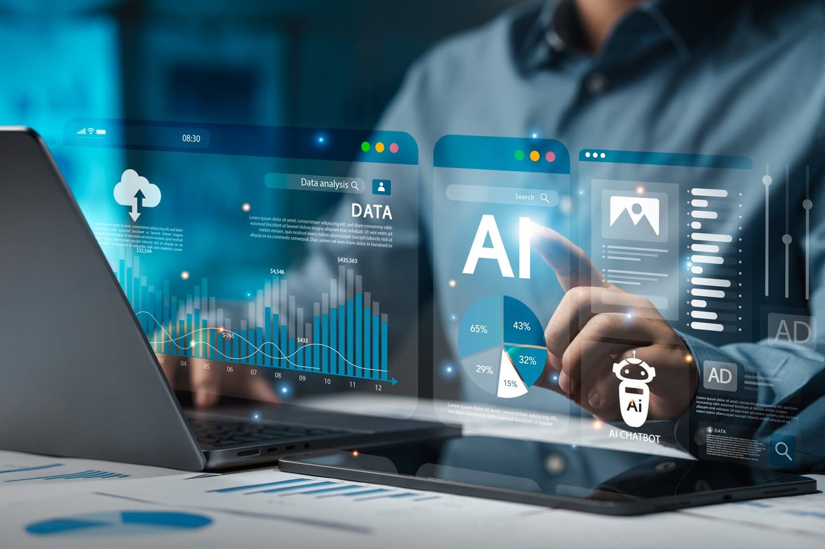 Contador usando IA para automatizar procesos contables